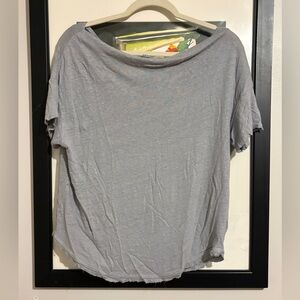 Project Social T Los Angeles Oversized Linen Cowl Neck Tee